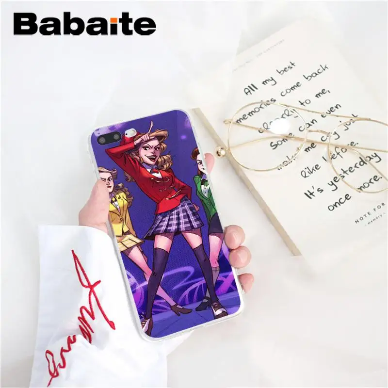 Babaite Heathers Broadway Musical DIY роскошные аксессуары для телефонов Чехол для iPhone 8 7 6 6S Plus X XS MAX 5 5S SE XR 10 чехол s