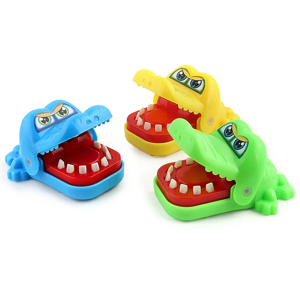 1 pc Funny Kids Mini Crocodile/Dog Dentist Biting Hand Game Toys Children Friends Family Fun Game Baby Gifts