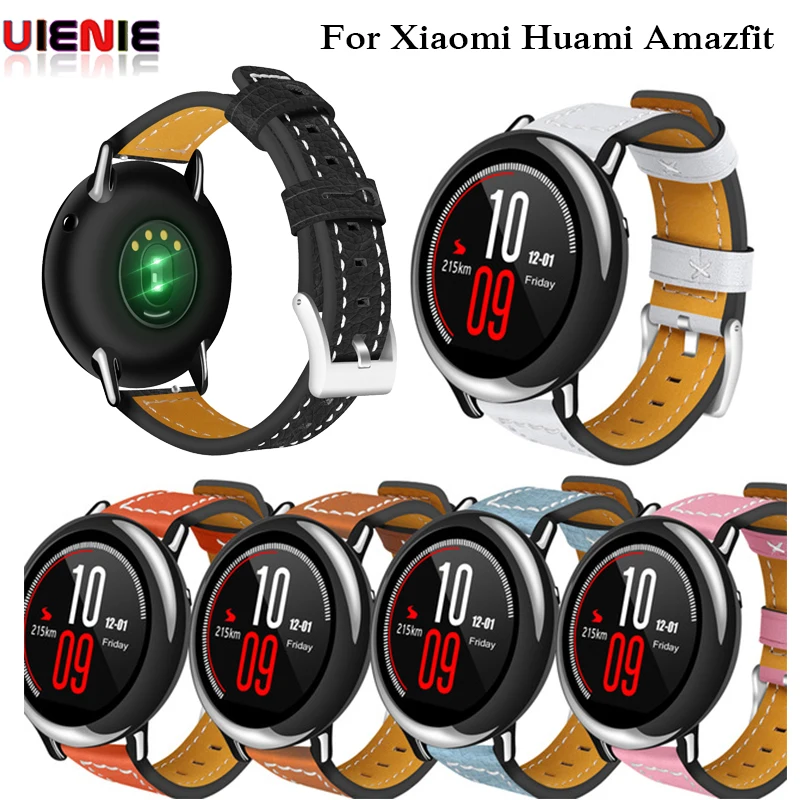 20 мм 22 мм ремешок для часов Huami Amazfit Bip Youth/Sport часы кожаный ремешок для xiaomi Huami Amazfit Sport/Bip Молодежный браслет