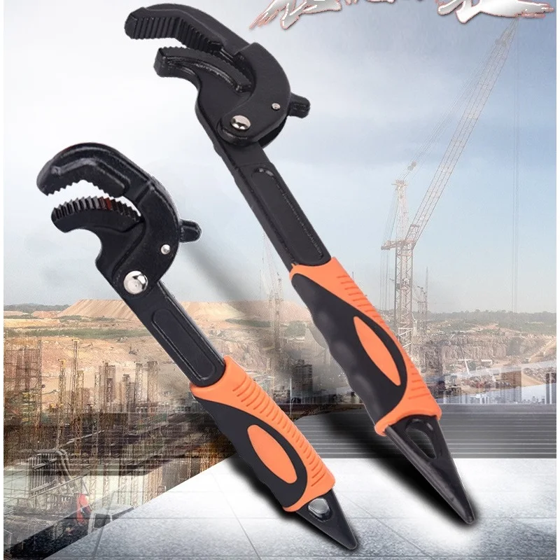 Ratchet Wrench Spanner Hand Tools 13mm-30mm/30mm-60mm Water Pipe Screw Universal Adjustable Wrench Nonslip Multi-function Wrench
