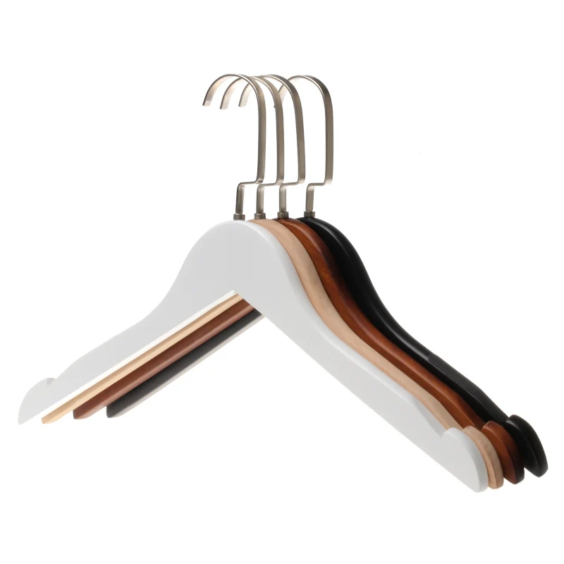

Solid Wood Hangers Adult Clothing Store Garment Oganizer Hanger Wholesale Wooden Clothes Hangers Support Bracket Hook