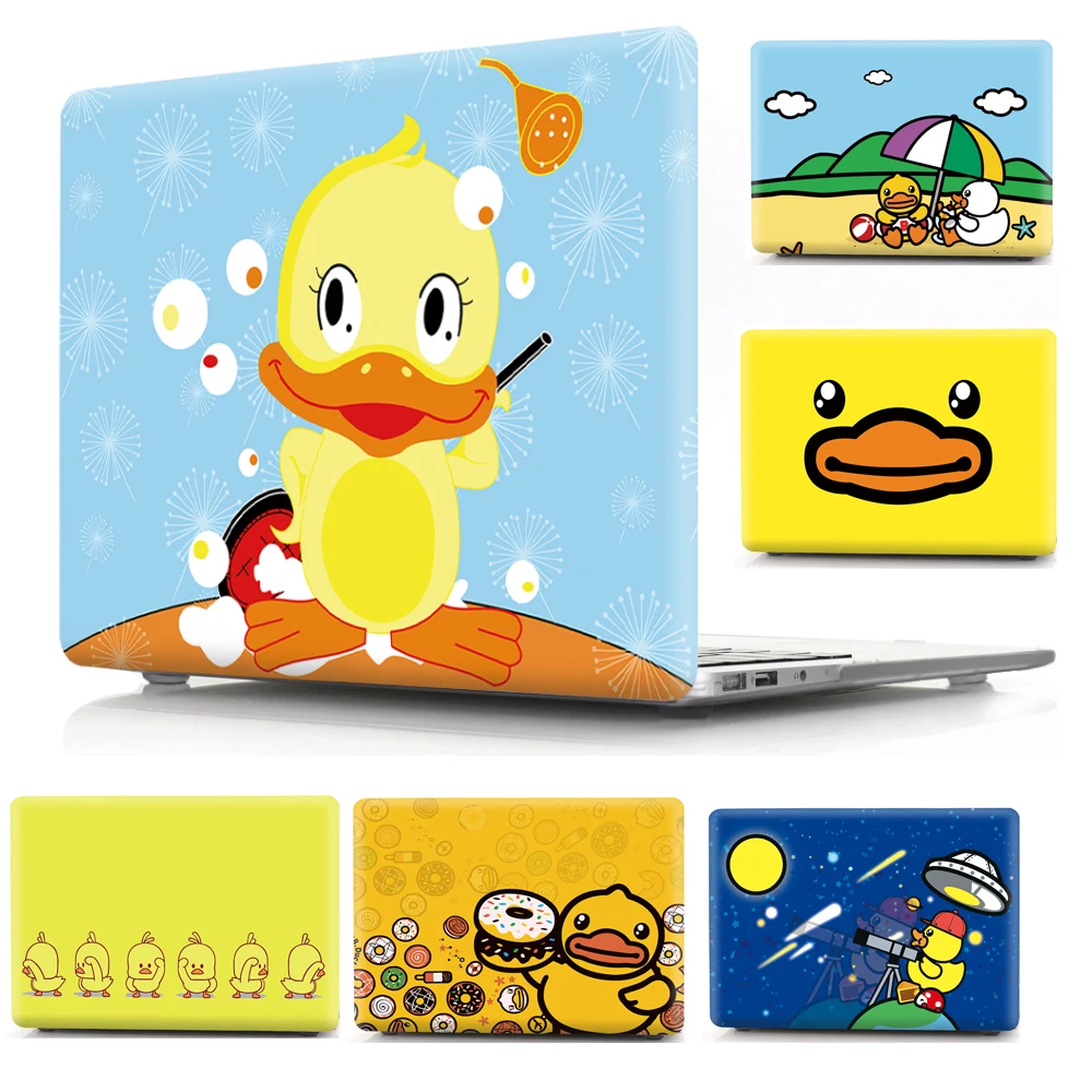 

Yellow Duck Print Pattern Protective Hard Shell Sleeve for Apple Macbook Air 11 Pro 13 12 15 Cover Case for Mac 11.6 13.3 15.4