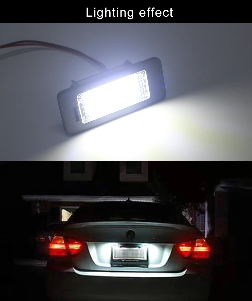 DXZ 2X Автомобильная подсветка номерного знака 24 SMD Светодиодная лампа с can-шиной без ошибок для Audi A4 B8 S4 A5 S5 Q5 TT 12 V 24 V автомобильные аксессуары
