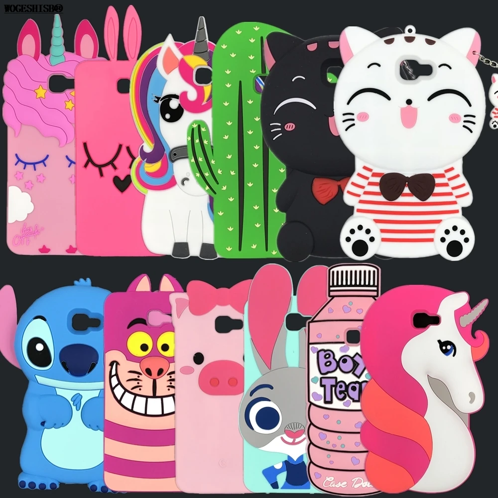 

Unicorn Cat Case for Samsung Galaxy 2016 On5 J5Prime On7 J7Prime J5 J7 Prime Cases Cartoon Stitch Bunny Pig Soft Silicone Cover