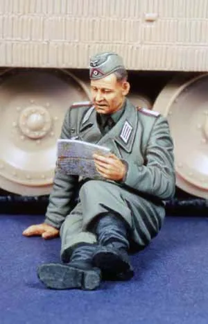 1/35 WWII Panzersoldat Resinbausatz - 4 Figuren Unbemalt