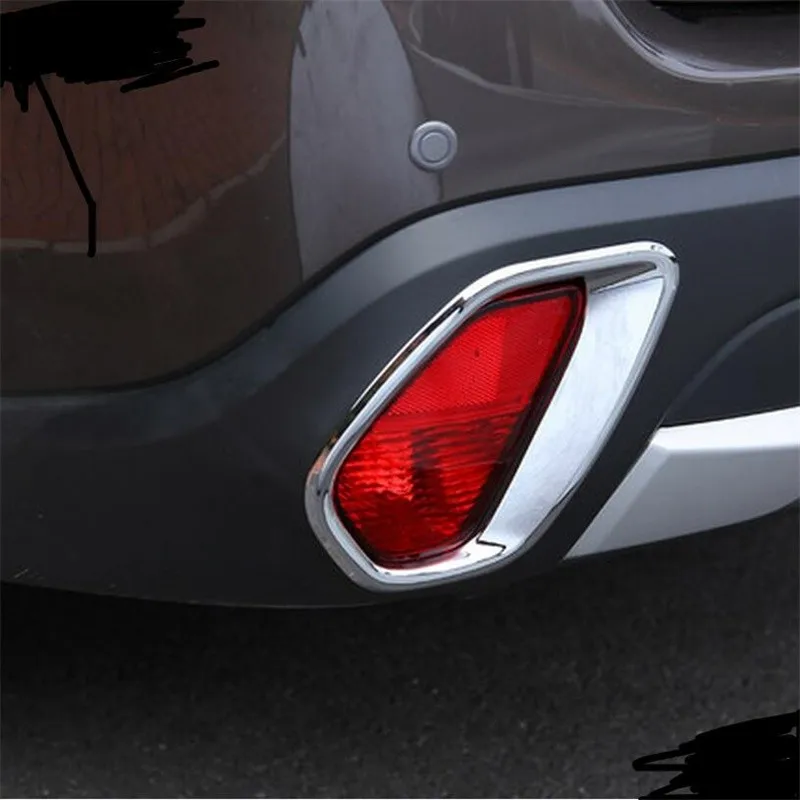 FIT-FOR-MITSUBISHI-2016-OUTLANDER-CHROME-REAR-FOG-LIGHT-LAMP-COVER-FOGLIGHT-TRIM-REFLECTOR-GARNISH-BEZEL