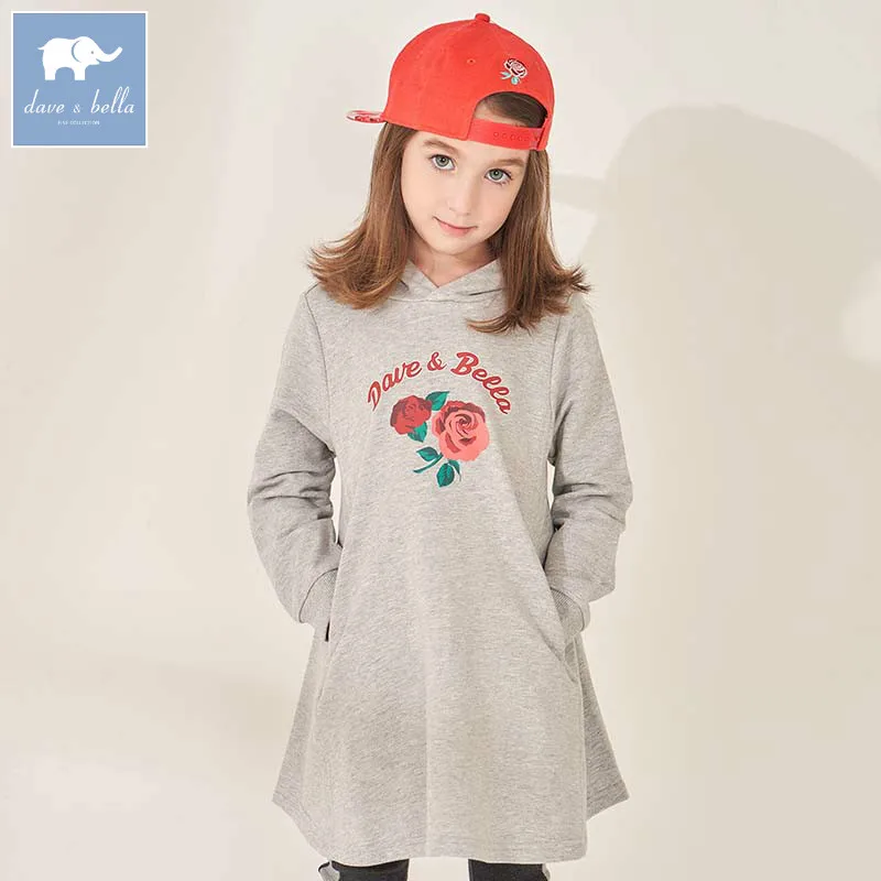 DBK8125 dave bella kids girls 5Y-11Y fashion hooded dresses children autumn boutique 1 pc dress baby long sleeve clothing DBK8125 dave bella kids girls 5Y-11Y fashion hooded dresses children autumn boutique 1 pc dress baby long sleeve clothing