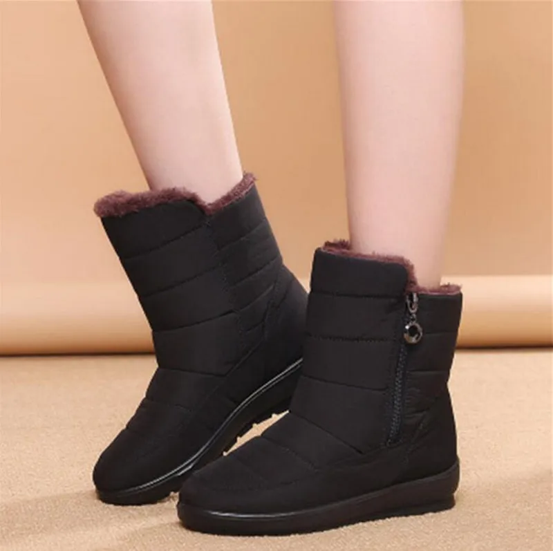 

Snow Boots Large Size Snow Boot Ladies Winter Boots non-slip Warm Women's Boots Women's Winter Cotton Shoes 2019 Women's boots