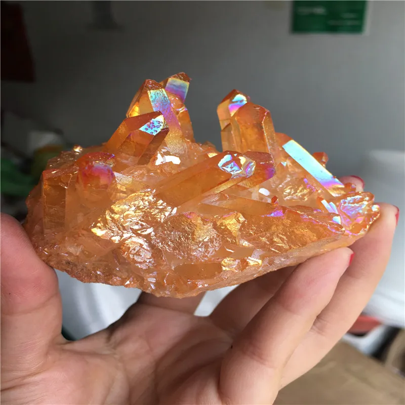 196gNatural and beautiful orange quartz crystal varietyin Stones from