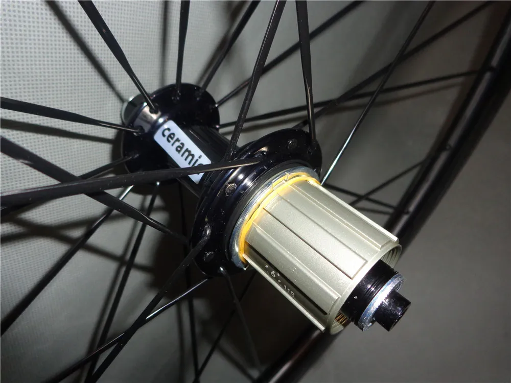 Новое поступление углеродное волокно для велосипеда, колеса, 30 Вт, 40 мм/45 мм/55 профиль 25 ширина базальтоволокна повышенной прочности торможения трек довод скорость колеса дороги углерода колесная - Цвет: R13 ceramic 55mm