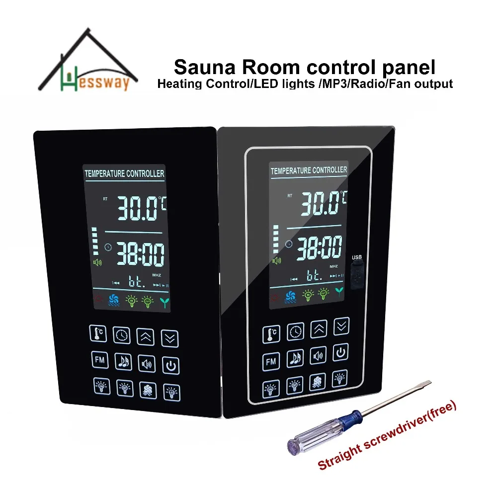 US $118.71 Multifunction Sauna Steam Generator Controller Heating Panel Price for MP3 USB LED FAN AUX