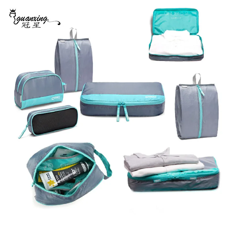 Ультратонкий водонепроницаемый комплект из 7 предметов дорожный органайзер для
