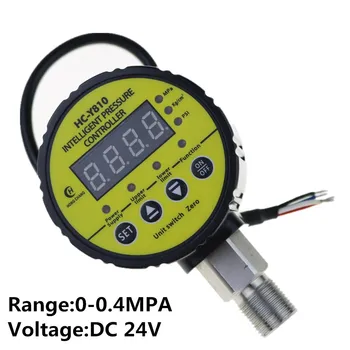 

Air 0-0.4Mpa Compressor Pressure Switch Digital Pressure Gauge Relay output DC24V