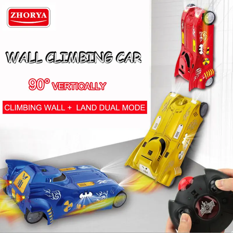 Beste Zhorya Speelgoed Afstandsbediening 90 graden Muur Klimmen Auto RC Anti Zwaartekracht Plafond Racewagen Elektrische Speelgoed Geschenken voor Kinderen