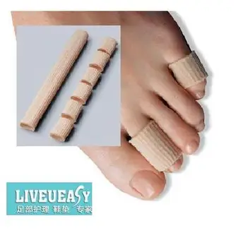 

10pcs/lot (15cm) Fabric Gel Tube Bandage Finger & Toe Protectors Foot Feet Pain Relief Guard for Feet Care insoles