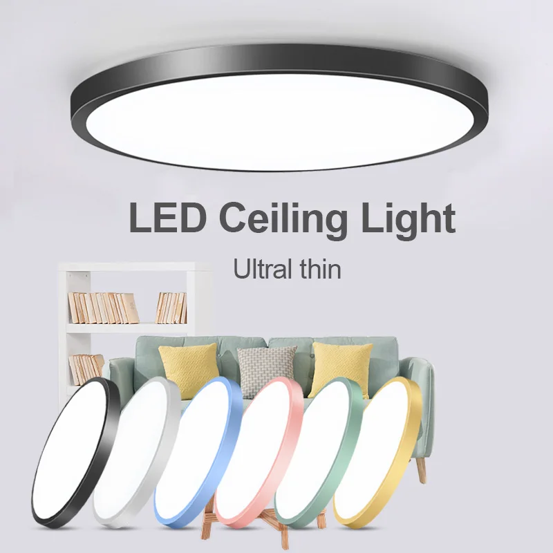  Led Ceiling Lamp Round 220V LED Light 15W 20W 30W 50W Kitchen Luminaria Room Lights Modern Fixture  - 4000012578691