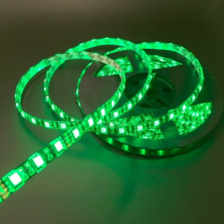 12 В постоянного тока Светодиодная лента 5050 SMD 60 светодиодов/м черная печатная