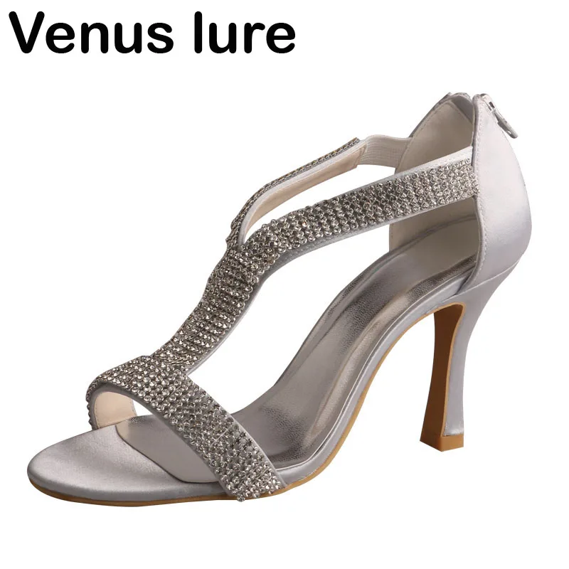 ladies silver sandals