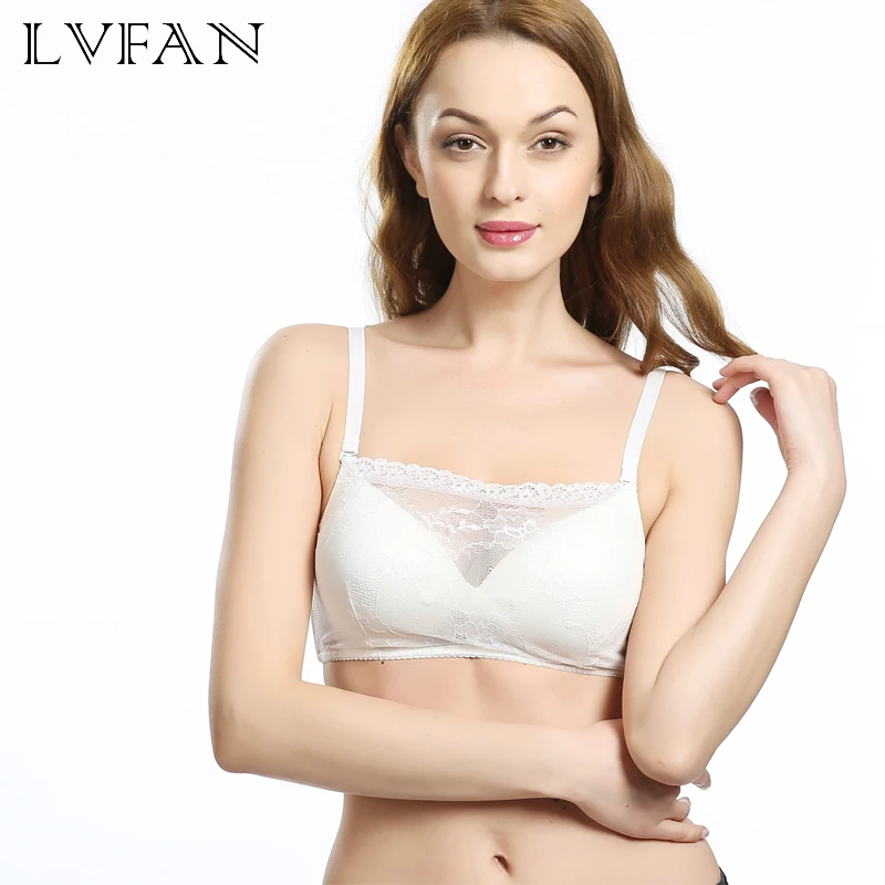 

LVFAN female lace summer 100% silk underwear high-end boutique tube top sports thin breathable