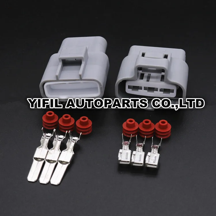 10sets/lot Electronic Fan Plug 3 Pin/Way Male And Female Automotive