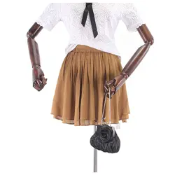 Летняя Высокая талия ретро винтажная плиссированная широкая юбка шорты женские