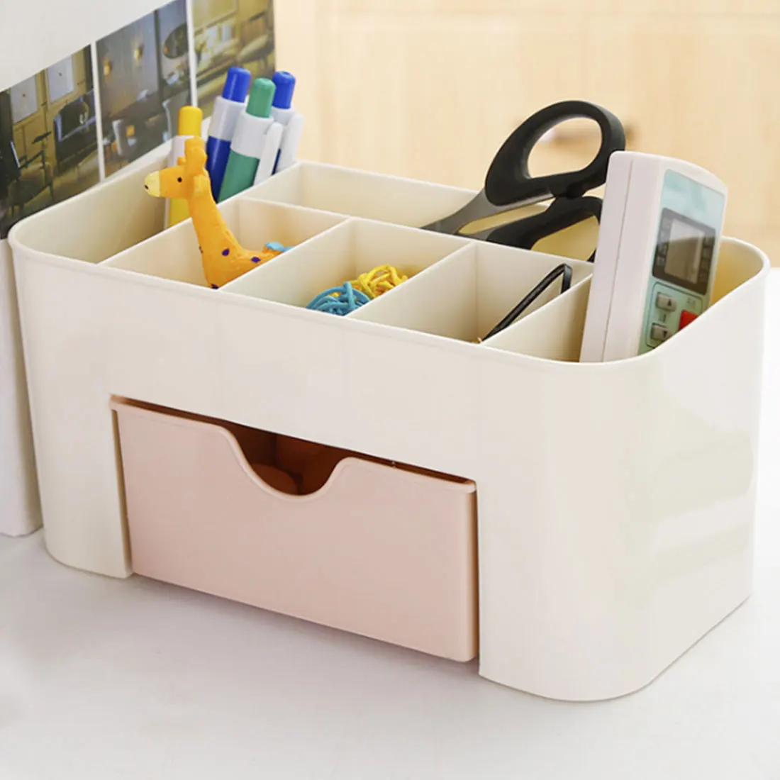 

Makeup Organizer Box Jewelry Necklace Nail Polish Earring Storage Box Plastic Makeup Box Desktop Cosmetics Organizer Home Decor