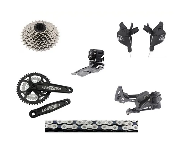 Best price at $127 Cheap ultegra bicycle groupset Drivetrain 3 X 8 speed mtb group set Upgrade Mountain Bike GroupSET