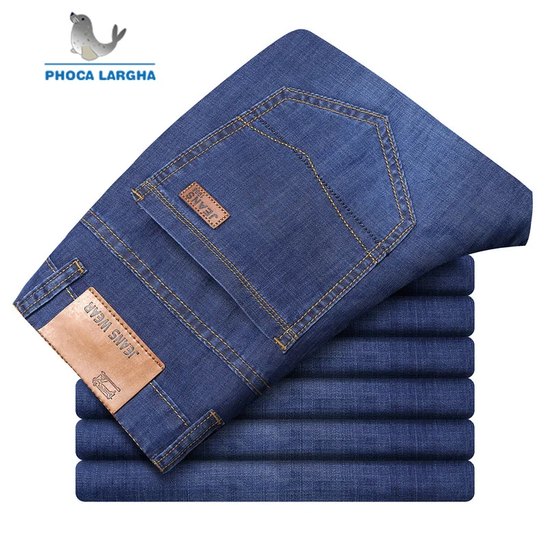 

2019 New Spring Cotton Jeans Men High Quality Brand Denim Trousers for Men Pants Men's Fashion Casual Straight Elasticity Pants
