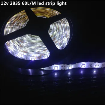 

5m DC12v IP65 waterproof LED Strip 2835 SMD Flexible Light 60Led/m, 300led/roll White, Warm white, Red, Green, Blue, RGB,