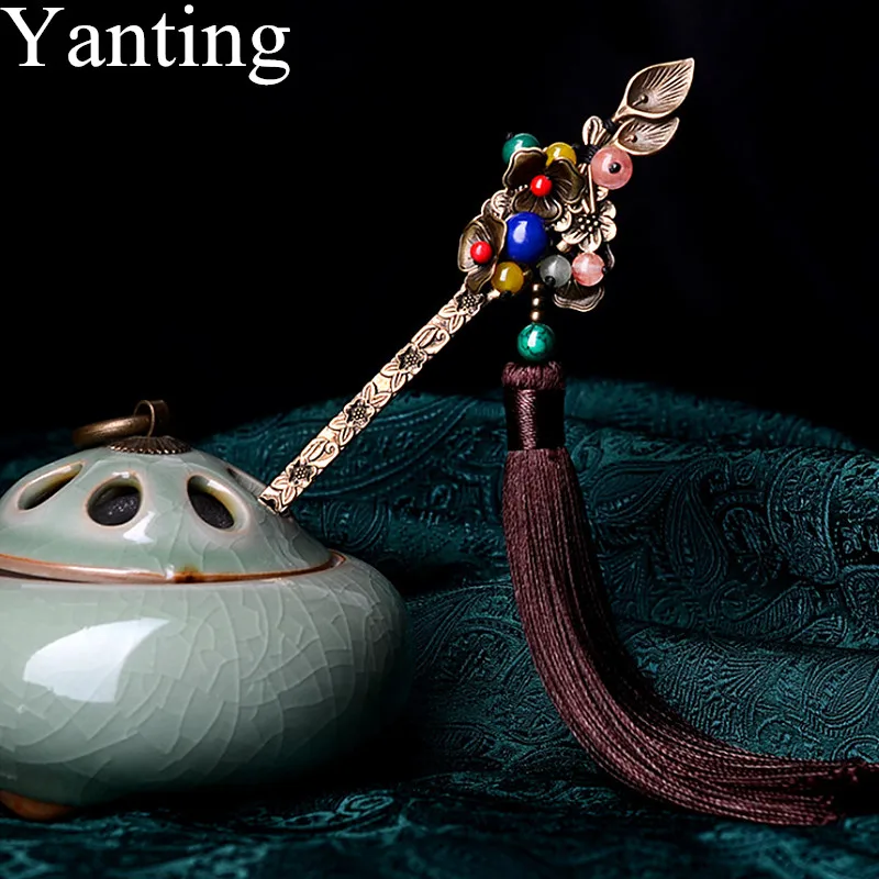 Женские длинные каштановые палочки для волос Yanting классические дворцовые