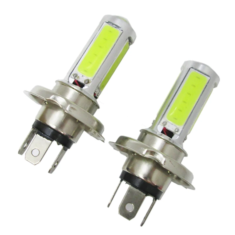 2 шт. Автомобильные светодиодные лампы H4 COB 25 Вт 12 в 1000 лм|lamp outlet|lampe led rechargeableled low