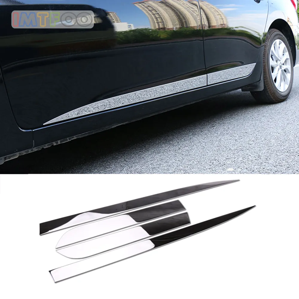 

IMTFOO STAINLESS STEEL DOOR SIDE PANEL MOLDING STICKERS FIT FOR NISSAN SYLPHY SENTRA B17 2013 2014 2015 2016 2017 2018