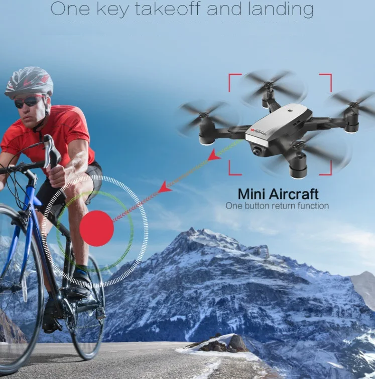 Складной Дрон GPS Wi Fi HD камера FPV режим удерживания высоты с дистанционным