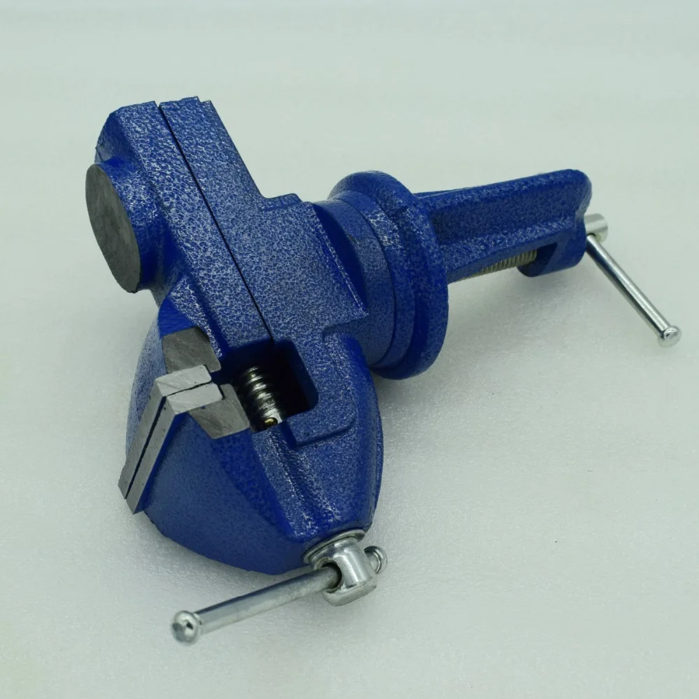 2.5/'/' inches Jaws Table Bench Top Vise Vice Swivel Base with Anvil