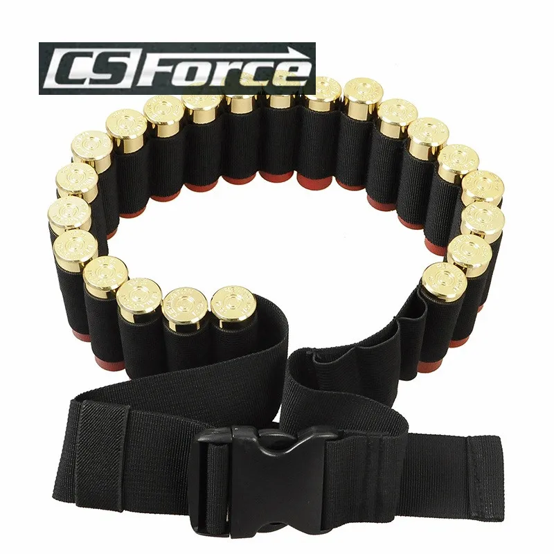 140*5CM Outdoor Airsoft Hunting Tactical 25 Shotgun Shell Bandolier