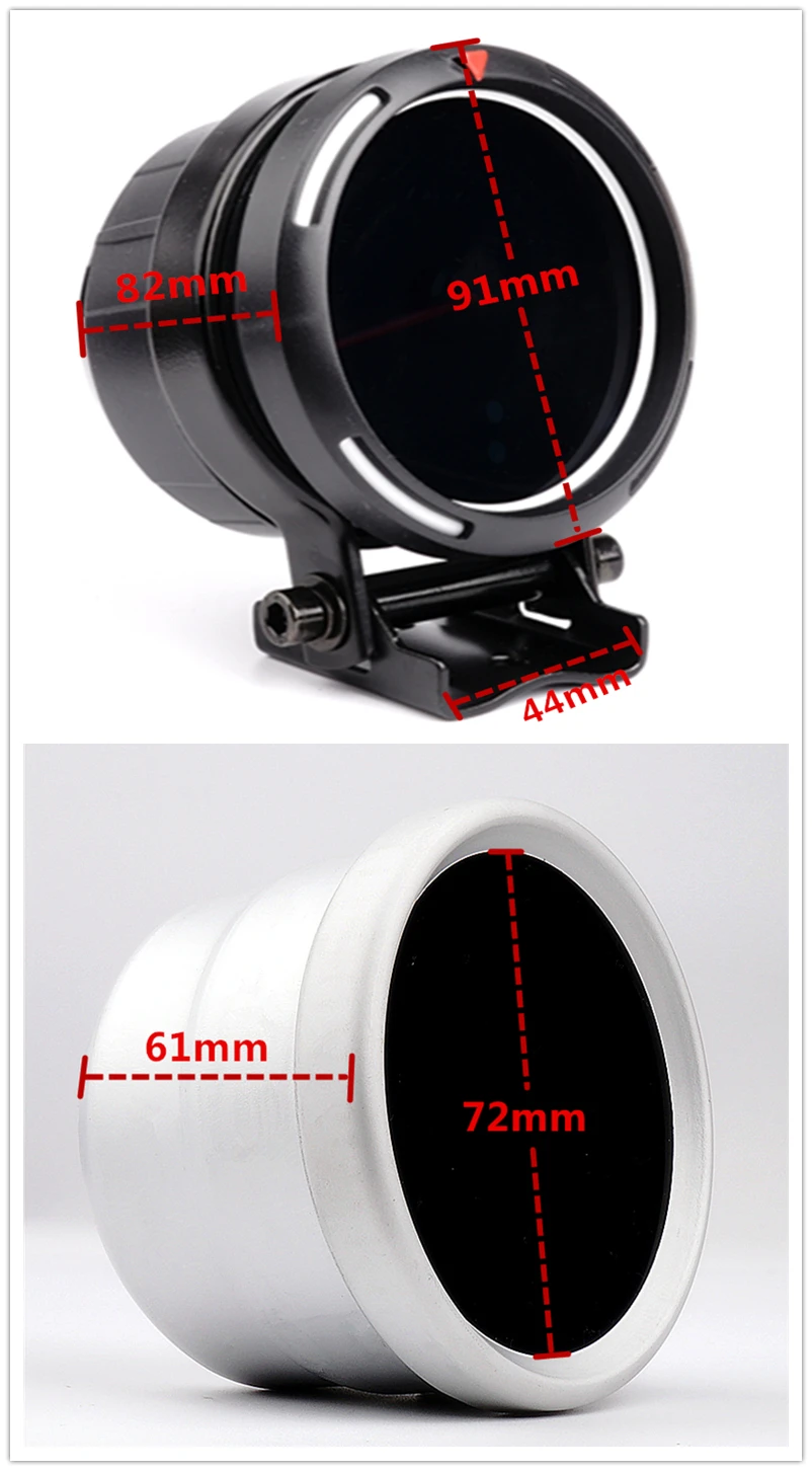 Defi 72 мм тахометр Калибр 7 цветов подсветки 0-11000 об./мин сдвиг светильник BF Стиль Авто указатель калибра saat метр 72 мм