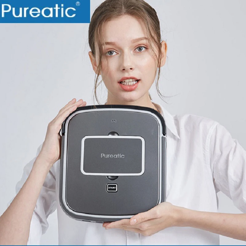 

2018 Pureatic Robot Vacuum Cleaner USB Rechargable Ultra Thin Suction Sweep Machine For Pet Hair Dust Cleaner Robot Aspirador