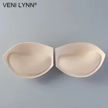 VENI LYNN 3,5 см толстый пенопласт для увеличения груди клей подкладка хлопок бюстгальтер колодки съемные губки вставки пуш-ап для бикини купальник