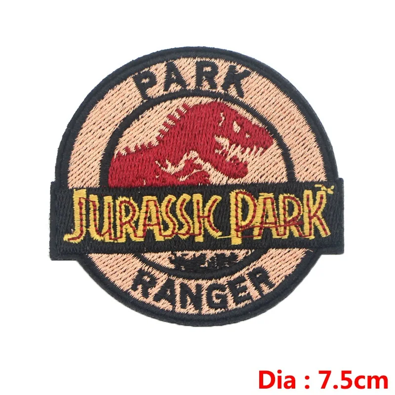 Патчи Prajna Dinosaur S1 для парка Юрского периода вышитые Стикеры глажки нашивки одежды