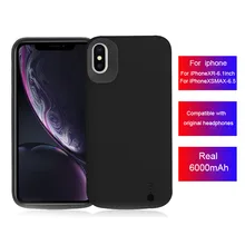 Чехол с аккумулятором 6000 мАч для Iphone XS MAX, 6,5 дюймов, чехол с аккумулятором 6,1 дюймов для IPhone XR, Внешний чехол с зарядным устройством