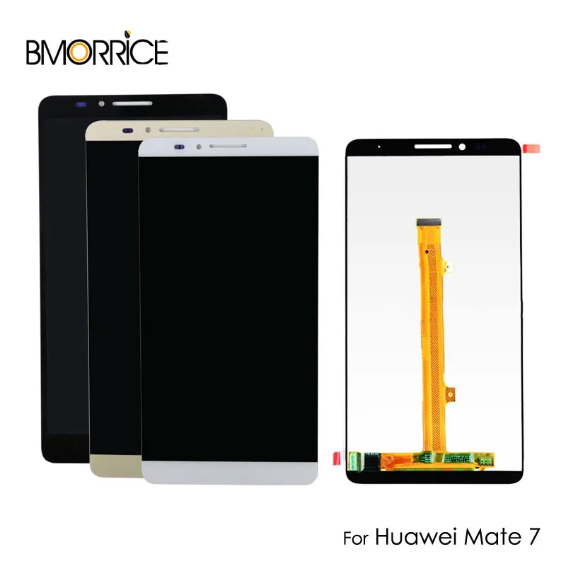 

LCD Screen Display For HUAWEI Ascend Mate 7 MT7 L09 MT7-TL10 Touch Panel Digitizer Assembly Full Compatible No Frame