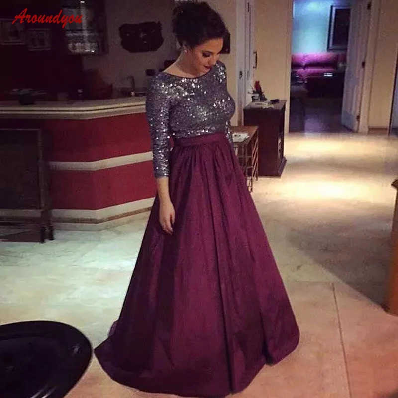 Lange Mouwen Moeder van de Bruid Jurken voor Bruiloften Prom Plus Size Avond Bruidegom Diner Jurken 2018 Lange Mouwen Moeder van de Bruid Jurken voor Bruiloften Prom Plus Size Avond Bruidegom Diner Jurken 2018