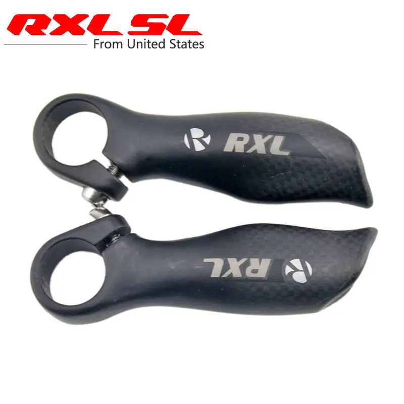RXL SL Bicycle Handlebar Horn 3K Matte Carbon Bar End MTB Bike