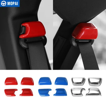 

MOPAI ABS Car Interior Seat Safety Belt Buckle Decoration Cover Stickers for Jeep Wrangler JK 2008 Up Car Accessories Styling