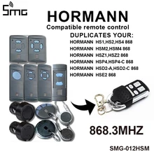 1PCS 4 channel HORMANN HSE2 868 mhz garage door opener Compatible Hormann HSM2 HSM4 868 MHz door remote control command key