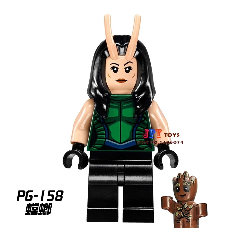 

one piece star wars superhero building blocks Guardians of the Galaxy Mantis model bricks Baby toys for children brinquedos