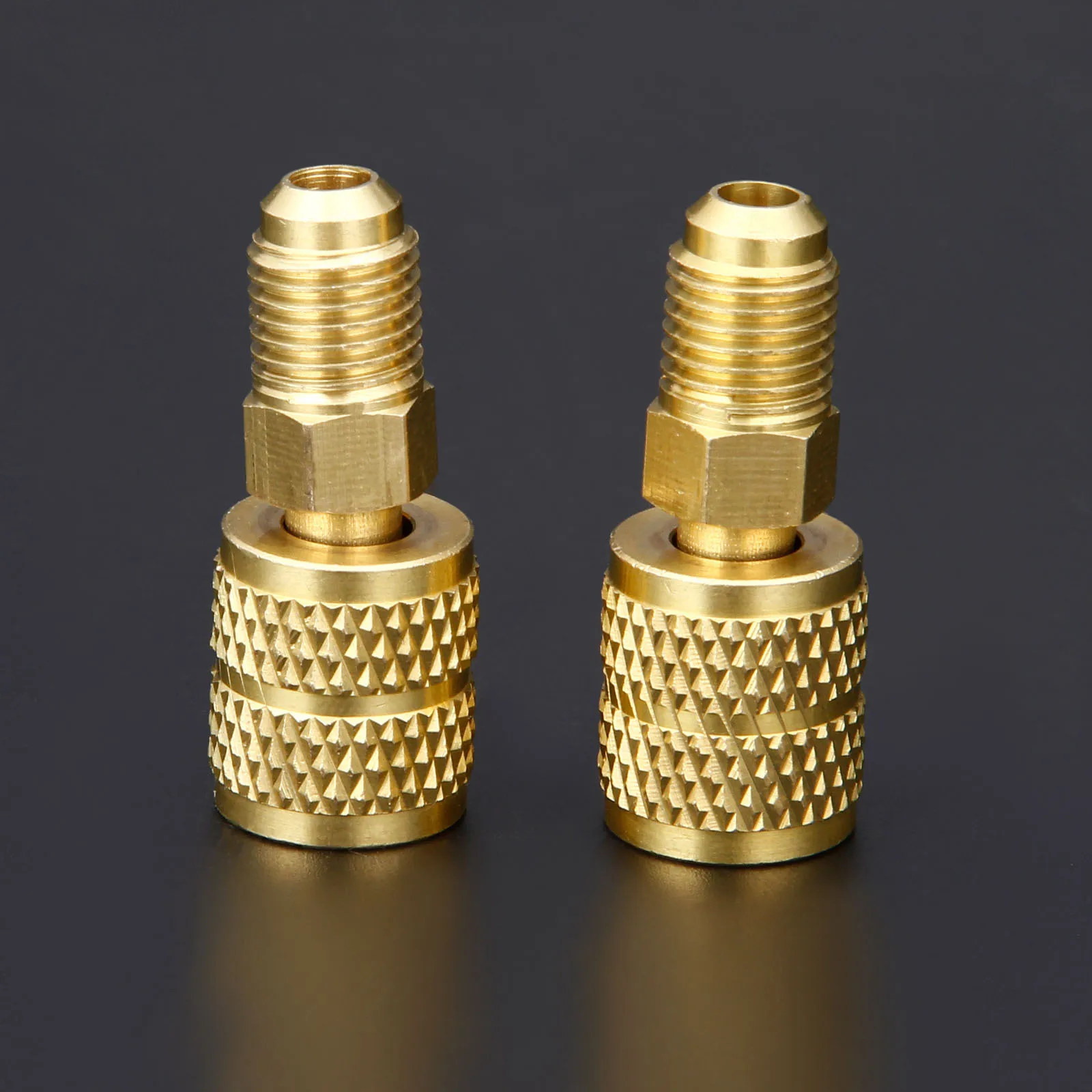 

Air Conditioners Connector 1/4" Male x 5/16" Female Low Loss R-410a Straight Adapter For Mini Split System