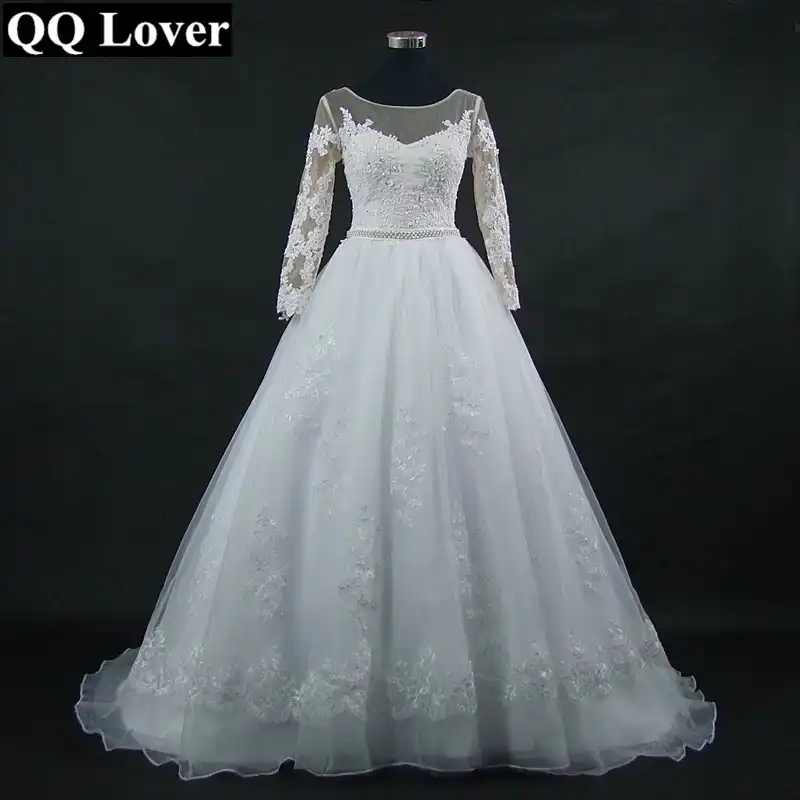 plus size wedding dresses with sleeves and color