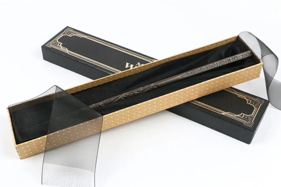 

Newest Cosplay Harry Potter Magic Wand Lord Resin Metal Iron Core Sirius Black Magic Wand Magical Stick magneten In Gift Box
