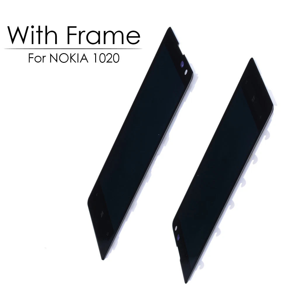 Sinbeda AMOLED 4 5 &quotдля NOKIA Lumia 1020 LCD сенсорный экран дигитайзер сборка Рамка для Nokia ЖК